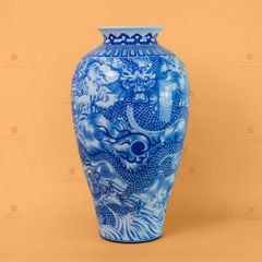 Mai Bình Men Lam Ngũ Long Khởi Thủy Thăng Vân