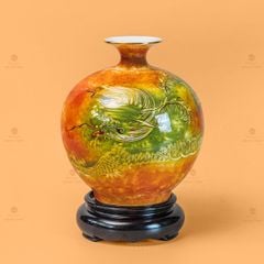 Quả Hút Lộc Màu Rồng Huyết Long Vẽ Vàng